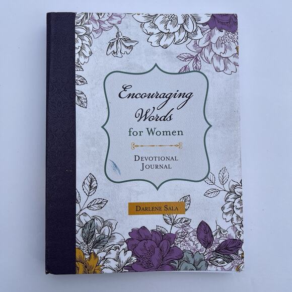 Encouraging Words for Women Devotional Journal Spiral Bound By Darlene Sala - Picture 1 of 10